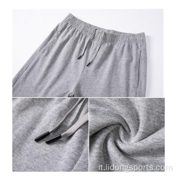 Pantaloncini di fitness casual cotone semplice in cotone cortometri